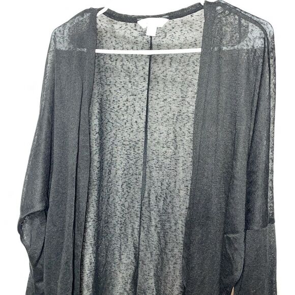 Curfew think translucent long open sweater - Picture 2 of 7